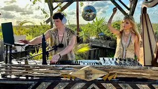 Alchemy Vibrations | Tulum Live Set Organic House [vocals, harp & flute] | By @EPHIMERATulum