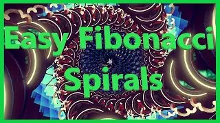 Spirals - Simple/Fibonacci  - NMS Glitch Building - No Man's Sky