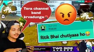 TSG Ritik angry on superchat😡 | Channel udwa dunga tumhara😱 #shorts #freefire #tsg