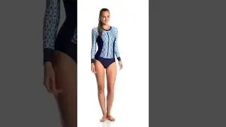 Next Spice Market L/S Malibu Zip One Piece Swimsuit | SwimOutlet.com