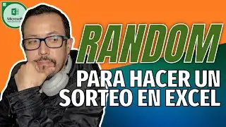 Como realizar UN SORTEO en Excel con un NOMBRE Aleatorio