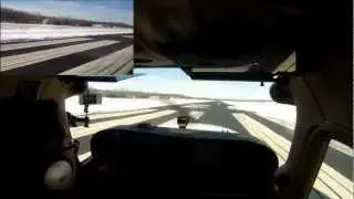 Flight around the Princeton Airport practice area after winter storm Nemo