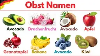  Fruits Name in German with English Translation 🍎🥭| German Vocabulary for Beginners (A1&ndash;A2) #deutsch