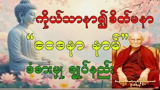 ရုပ်နာသော်လည်း စိတ်မနာအောင် &ldquo;နာမ်ဝေဒနာ&rdquo;ခံစားမှုသဘောချုပ်အောင်ရှုနည်း   #meditation#buddha#knowledge