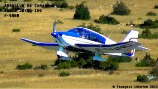 Various takeoffs - Robin DR400s at Millau-Larzac [LFCM]