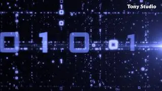 Matrix blueprint animation numbers seamless background