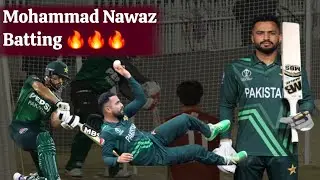Mohammad Nawaz Batting Practice &ndash; Clean Hitting at Its Best! Pakistan Team Practice | Wahjoc Sports