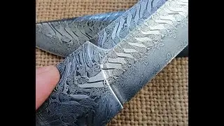 Ковка мозаичного клинка из дамасской стали. Часть 2