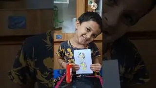 Little Girl Coloring a Unicorn | Kids Art #teddy