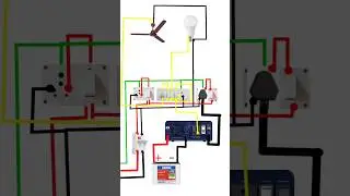 Inverter Wiring Connection for Home | Fan & Light Backup #viral #yt #reels #electrician #shorts