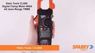 Klein Tools CL800 | Digital Clamp Meter 600A AC Auto-Range TRMS