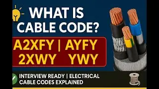 What is Cable Code? Meaning of A2XFY, 2XWY, AYFY, YWY | Type of cable Interview Question
