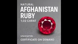 Natural Ruby from Afghanistan &ndash; Rare 1.02 Carat Unheated Gemstone | Collector&rsquo;s Choice!