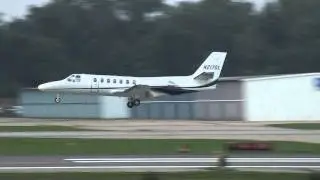 Citation5 N217GL landing PTK