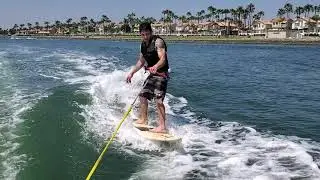 Carter Hardin wake surfing
