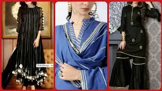 gorgeous and beautiful Gota work style for casual wear dresses 2019// Gota work for summer dresses