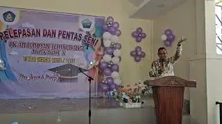 Sambutan-sambutan oleh beliau yang hebat².. Di acara Pelepasan dan Pentas seni TK AR RAHMAN