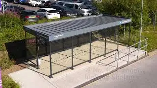 Leeds Bradford Airport |  Airport Canopies  | Passenger Waiting Shelters