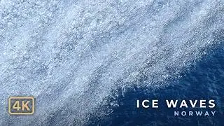 ICE WAVES – Subtle Motion Across a Thawing Lake (4K Drone / Norway)