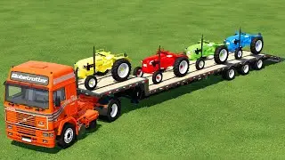 Working with mini TRACTORS - Obstacle course completion - Farming Simulator 22