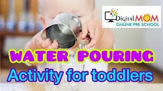 Wet pouring | Pouring water activity for toddlers | Child development pouring