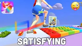 ASMR Mobile Games!! Very satisfying and relaxing ASMR step on game | Gameplay