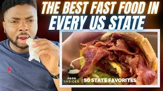 Brit Reacts To THE BEST FAST FOOD RESTAURANT IN EVERY AMERICAN STATE!