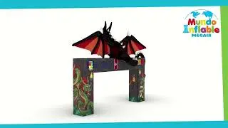 🐲MEGA ARCO INFLABLE CON DRAG&Oacute;N 3D🐲 | Genera Experiencias con nuestros inflables contemplativos ✅
