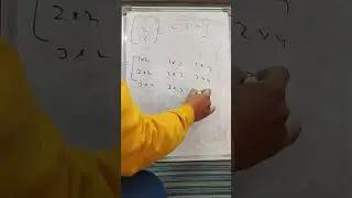 Matrix Multiplication #iit #jee #shorts