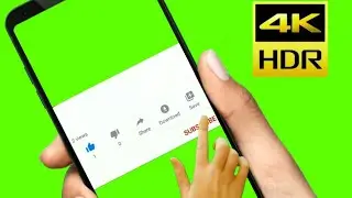 Subscribe Button And Bell Icon Intro With Green Screen ! Green Screen Video