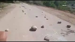 A video of the remnants of the clashes between protesters and government forces in Lorestan
