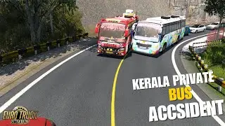 ST MARY'S Kerala Privat Bus Driving in small roads #ets2 #dudegamingyt