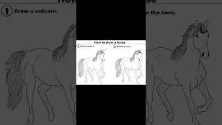 How to draw a horse @caldruki