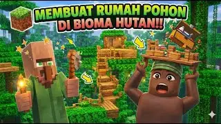 JADI TARZAN?! NEKAT BIKIN RUMAH DI POHON BIAR GAK KENA BULLY ZOMBIE! 😂 | Minecraft Ep. 11