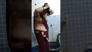 how to wash hair for long hair🔥#saree vlog