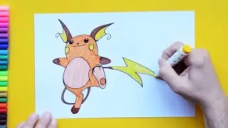 How to draw Raichu Pokemon