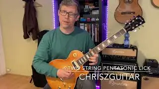 Fast two string Pentatonic lick