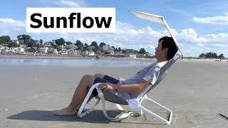 Sunflow Beach Chair - Folding Chair with Sun Shade