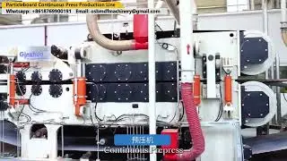 Chipboard Continuous Press Production Line GINZHUO Wood Based Panel Machinery