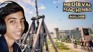 BUILDING CATAPULT MACHINE TO DESTROY CASTLE | MEDIEVAL MACHINE BUILDER GAMEPLAY