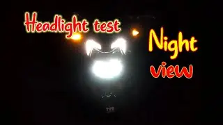 APACHE RTR 200 4V BS6 LED HEADLIGHT TEST||TVS APACHE 200 LED HEADLIGHT TEST AT NIGHT||THE APACHE GUY
