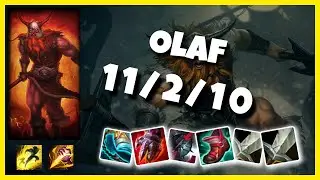 Olaf vs Amumu EU Challenger JUNGLE (11/2/10) Gameplay Replay - Patch 10.23