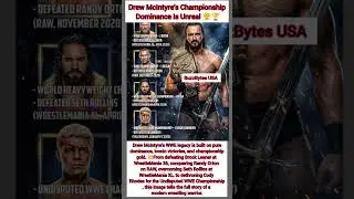 Drew McIntyre&rsquo;s Championship Dominance Is Unreal 😤🏆#wwe #wweshorts #wrestling #usa #viralvideo #uk