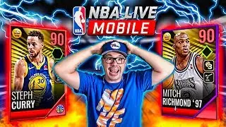 SHARPSHOOTER PACKS ARE JUICED!!! CRAZY NBA LIVE MOBILE 18 SHARPSHOOTER BUNDLE OPENING!