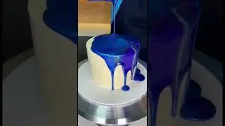 Galaxy mirror glaze cake