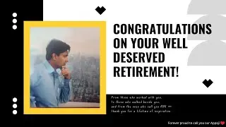Best wishes on retirement