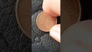 монета 1 евро цент 2012 года Испания