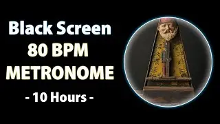 METRONOME SOUND | White Noise 80BPM | 10 Hours | Sleep, Meditation, Studying, and Relaxation