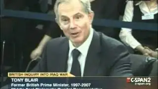 Tony Blair Iraq War Inquiry Jan 21, 2011 pt.1