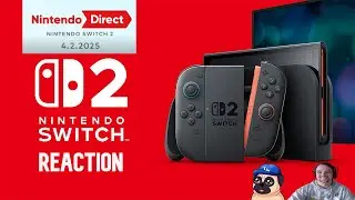 😱 KYLE THE PUG REACTS TO THE NINTENDO SWITCH 2 DIRECT 😱 #nintendodirect #nintendoswitch2